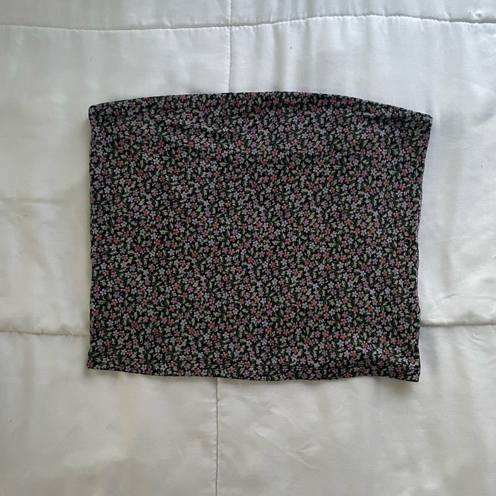 Floral tube top